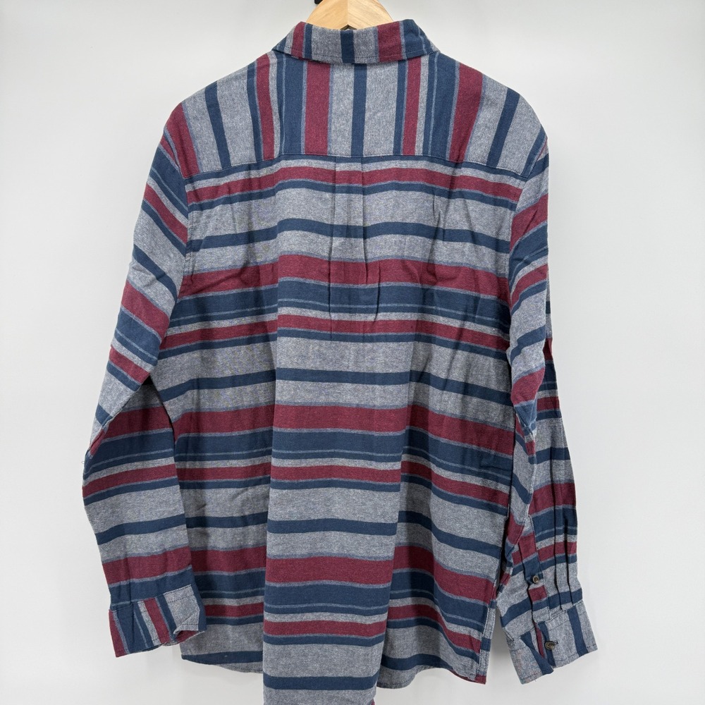 Chaps Mens XL‎ Performance Flannel Long Sleeve Button Shirt Dark Denim Gift NWT - Picture 9 of 15
